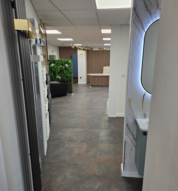 Blue Sky Luxury Bathrooms Tamworth showroom — serving Burton-on-Trent